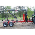 1 ton to 12 ton Log Loader with Crane ,Diesel Engine Wood Trailer with Crane